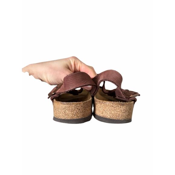 BIRKENSTOCK MILANO MEN\'S SANDALS HABANA OILED Brown LEATHER SIZE 42 main image 6